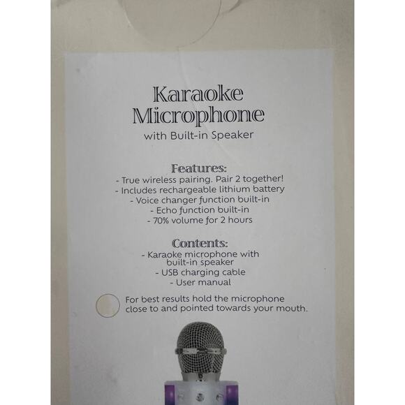 Vivitar Bluetooth Karaoke Mic New - Picture 9 of 13